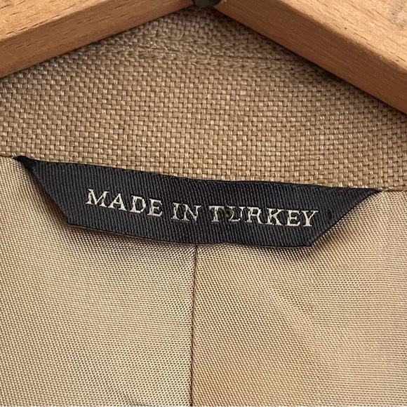 VINTAGE BANANA REPUBLIC MENS LINEN BLAZER - Picture 6 of 14